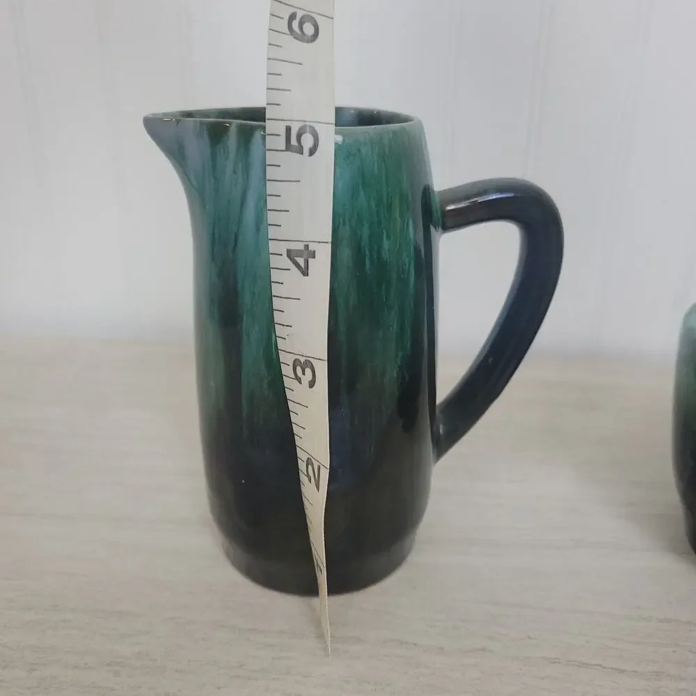 Blue Mountain Pottery Sugar Bowl and Creamer Set Canadian Ceramics